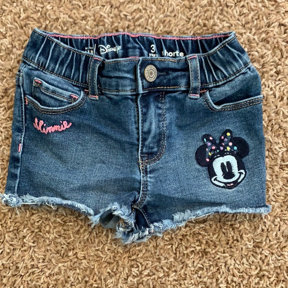 GAP Disney Minnie Mouse Jean Shorts - 3T